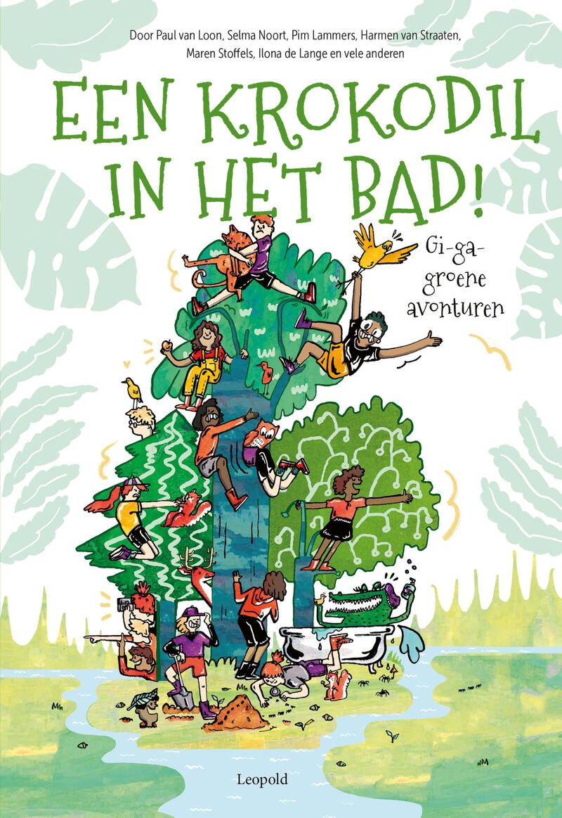 Een krokodil in het bad!