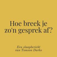🌙 Vastzitten in een ‘weertje hè’-gesprek