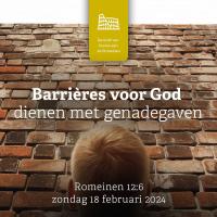 Barrières voor God dienen met genadegaven