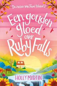 Een gouden gloed over Ruby Falls